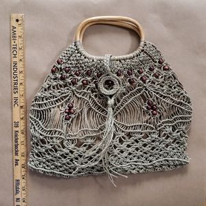 Vintage macrame bag